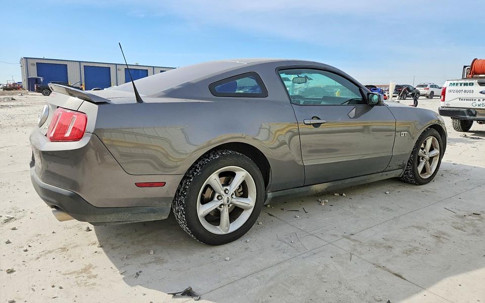 2010 Mustang GT, rear three-quarter view